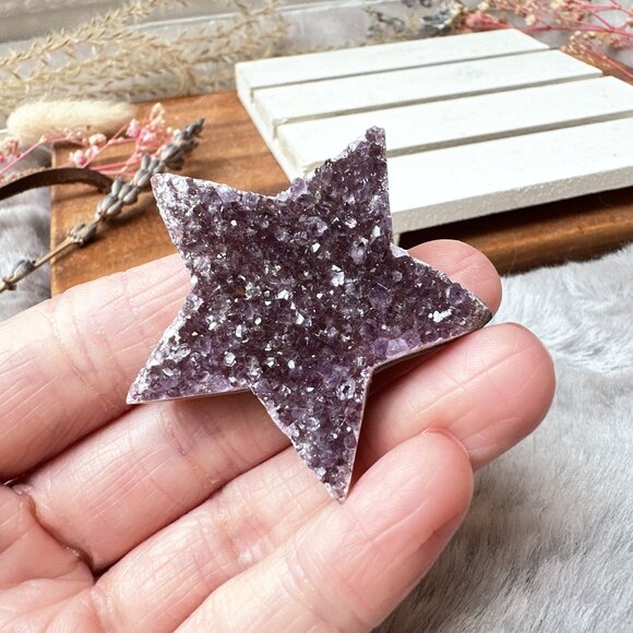 Gorgeous Small Amethyst Star Raw Cluster from Uruguay - Picture 1 of 7